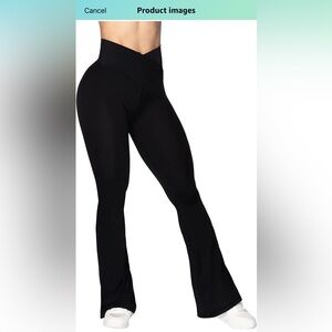 Cross front flare leggings size small only worn once